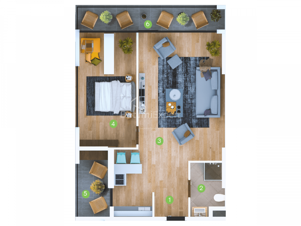 Daire 73 m² Daire - Şerif Khimshiashvili, Batumi, Gürcistan