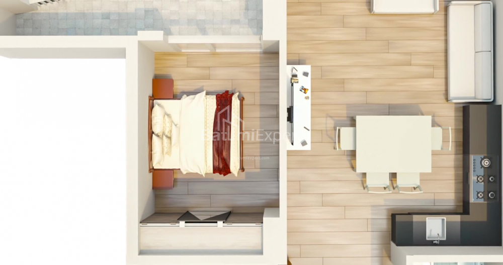 Daire 66.67 m² Daire - Mezgvarta, Chakvi, Gürcistan