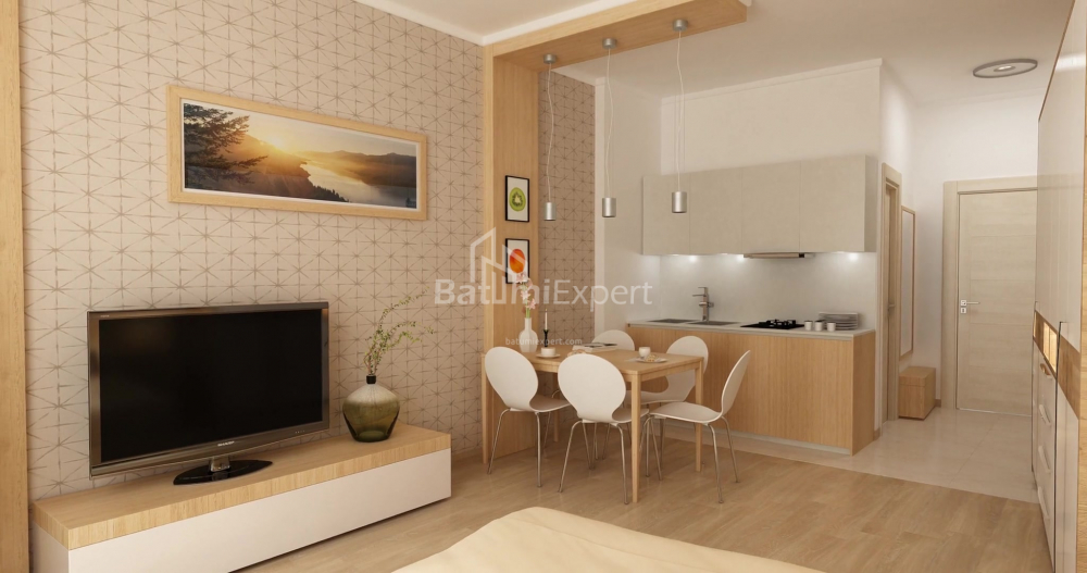 Emlak inşaat halinde 34.9 m² Daire - Lech ve Maria Kachinsky, Batumi, Gürcistan