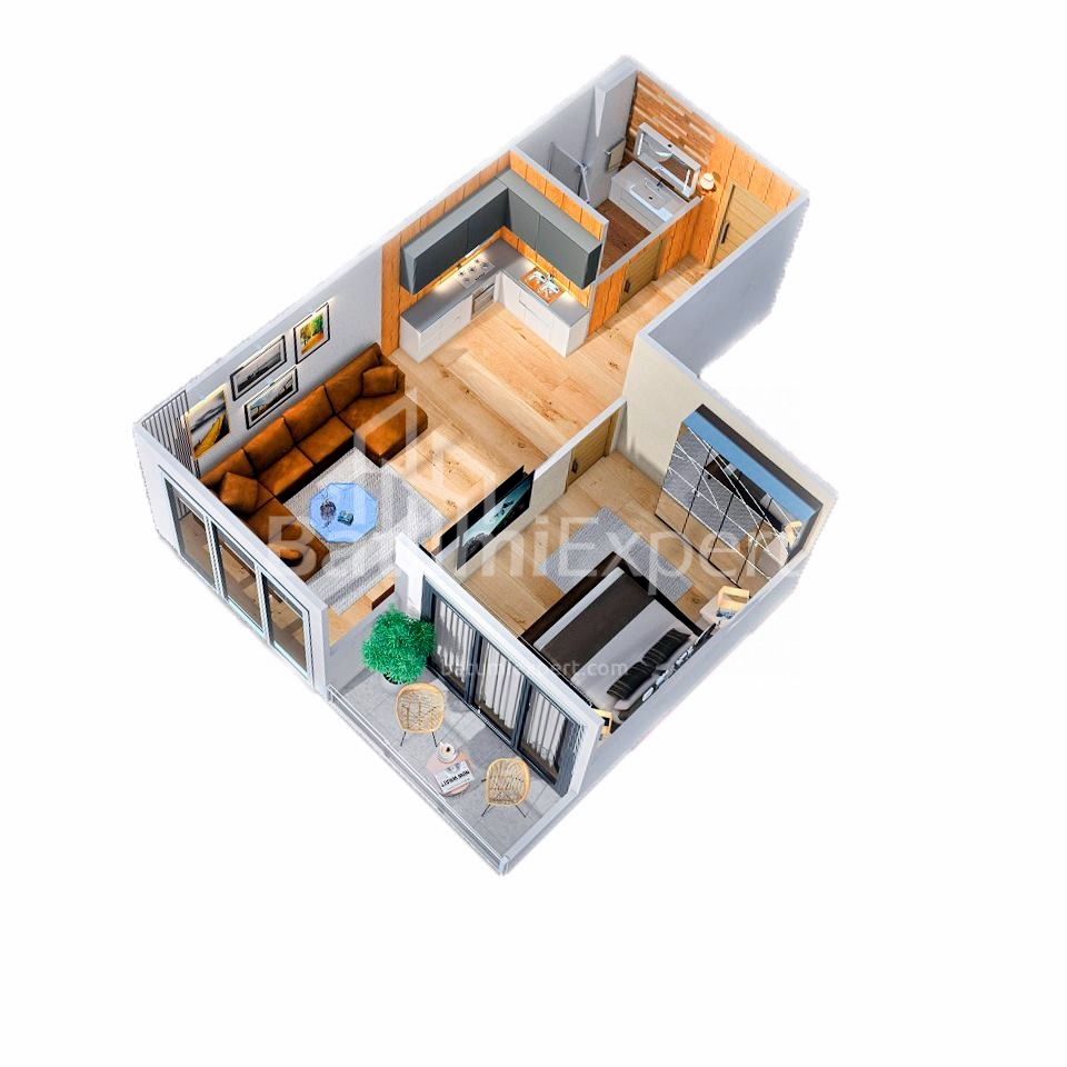 Daire 60 m² Daire - Lado Gudiaşvili, Batumi, Gürcistan