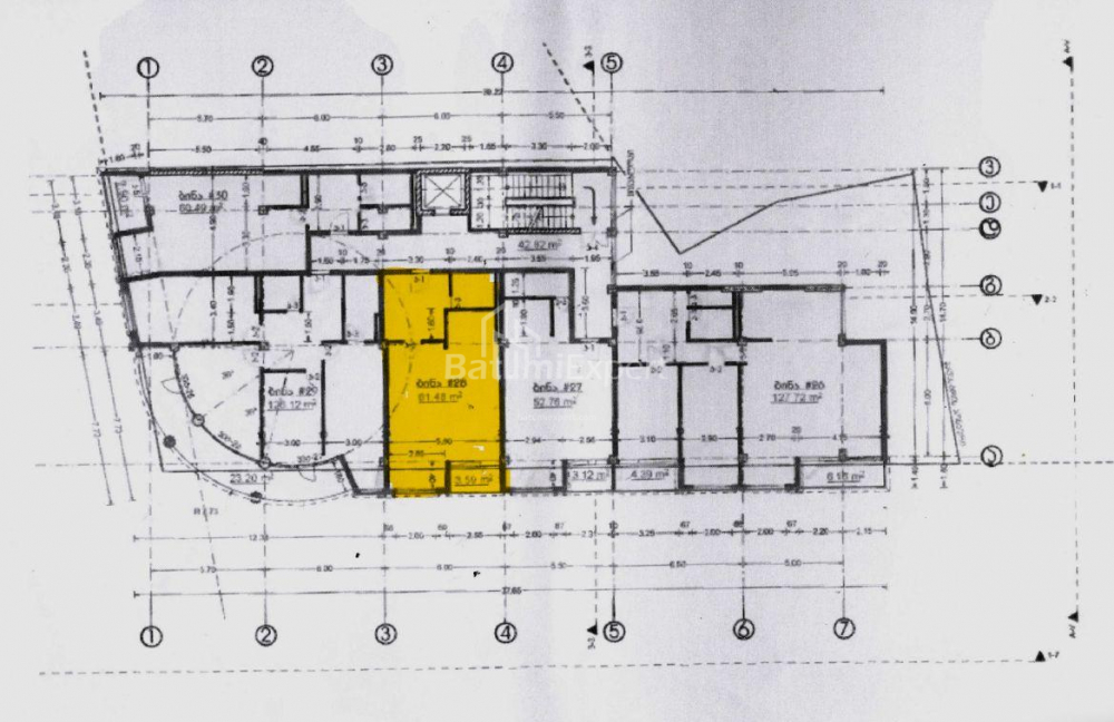 Daire 62 m² Daire - Yurievskaya, Batumi, Gürcistan