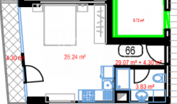 Daire 33.37 m² Daire - Lech ve Maria Kachinsky, Batumi, Gürcistan