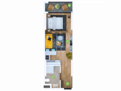 Daire 1-oda 33.5 m² - Şerif Khimshiashvili, Batumi