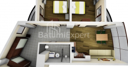 Daire 84.54 m² Daire - Mezgvarta, Chakvi, Gürcistan