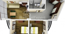 Daire 84.54 m² Daire - Mezgvarta, Chakvi, Gürcistan