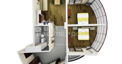 Daire 84.54 m² Daire - Mezgvarta, Chakvi, Gürcistan