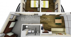 Daire 84.54 m² Daire - Mezgvarta, Chakvi, Gürcistan