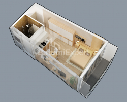 Daire 1-oda 34.8 m² - Lech ve Maria Kachinsky, Batumi
