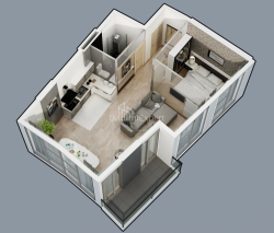 Emlak inşaat halinde 2-oda 55.7 m² - Lech ve Maria Kachinsky, Batumi