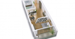 Daire 2-oda 59.4 m² - Kahramanlar Sokağı, Batumi