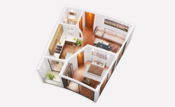 Daire 2-oda 54 m² - Kahramanlar Sokağı, Batumi