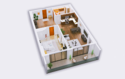 Daire 1-oda 57.1 m² - Kahramanlar Sokağı, Batumi