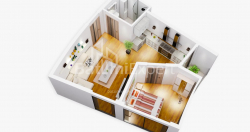 Daire 2-oda 59.4 m² - Kahramanlar Sokağı, Batumi