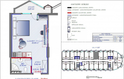 Daire 1-oda 32 m² - Şerif Khimshiashvili, Batumi