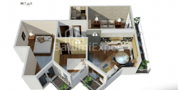 Daire 4-oda 88 m² - Yurievskaya, Batumi