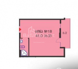 Daire 2-oda 41 m² - Yurievskaya, Batumi