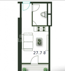 Daire 1-oda 28 m² - Şerif Khimshiashvili, Batumi