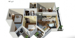 Daire 3-oda 69 m² - Yurievskaya, Batumi