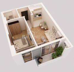Daire 1-oda 27 m² - David Agmashenebli, Batumi