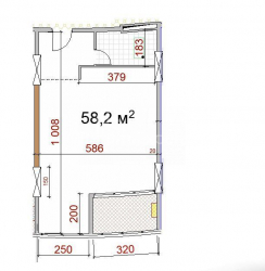 Daire 2-oda 58 m² - Yurievskaya, Batumi