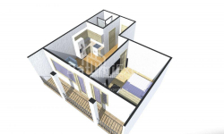 Daire 2-oda 46 m² - Yurievskaya, Batumi