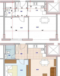 Daire 52 m² Daire - Yurievskaya, Batumi, Gürcistan