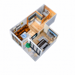 Daire 2-oda 55 m² - Petra Bagrationi, Batumi