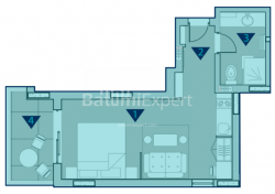 Emlak inşaat halinde 35 m² Daire - Rustaveli, Chakvi, Gürcistan