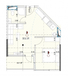 Emlak inşaat halinde 2-oda 38.5 m² - Grigola Lortkipanidze, Batumi