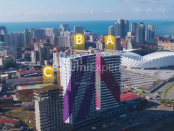 Daire 85 m² Daire - Petra Bagrationi, Batumi, Gürcistan