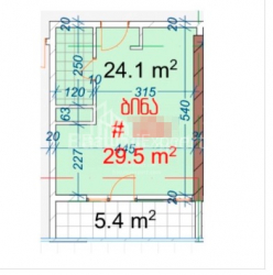 Daire 29 m² Daire - Kahramanlar Sokağı, Batumi, Gürcistan