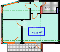 Daire 72 m² Daire - Şerif Khimshiashvili, Batumi, Gürcistan