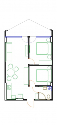 Daire 62.2 m² Daire - Zuraba Gorgiladze, Batumi, Gürcistan