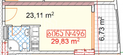 Daire 30 m² Daire - Tbel-Abuseridze, Batumi, Gürcistan